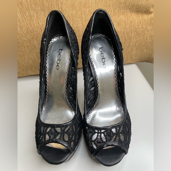 Original BEBE sky high lace stiletto’s - Picture 7 of 9